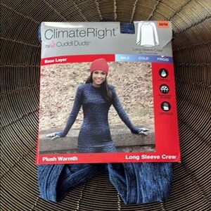 Cuddl Duds Blue Long Sleeve Bodysuit